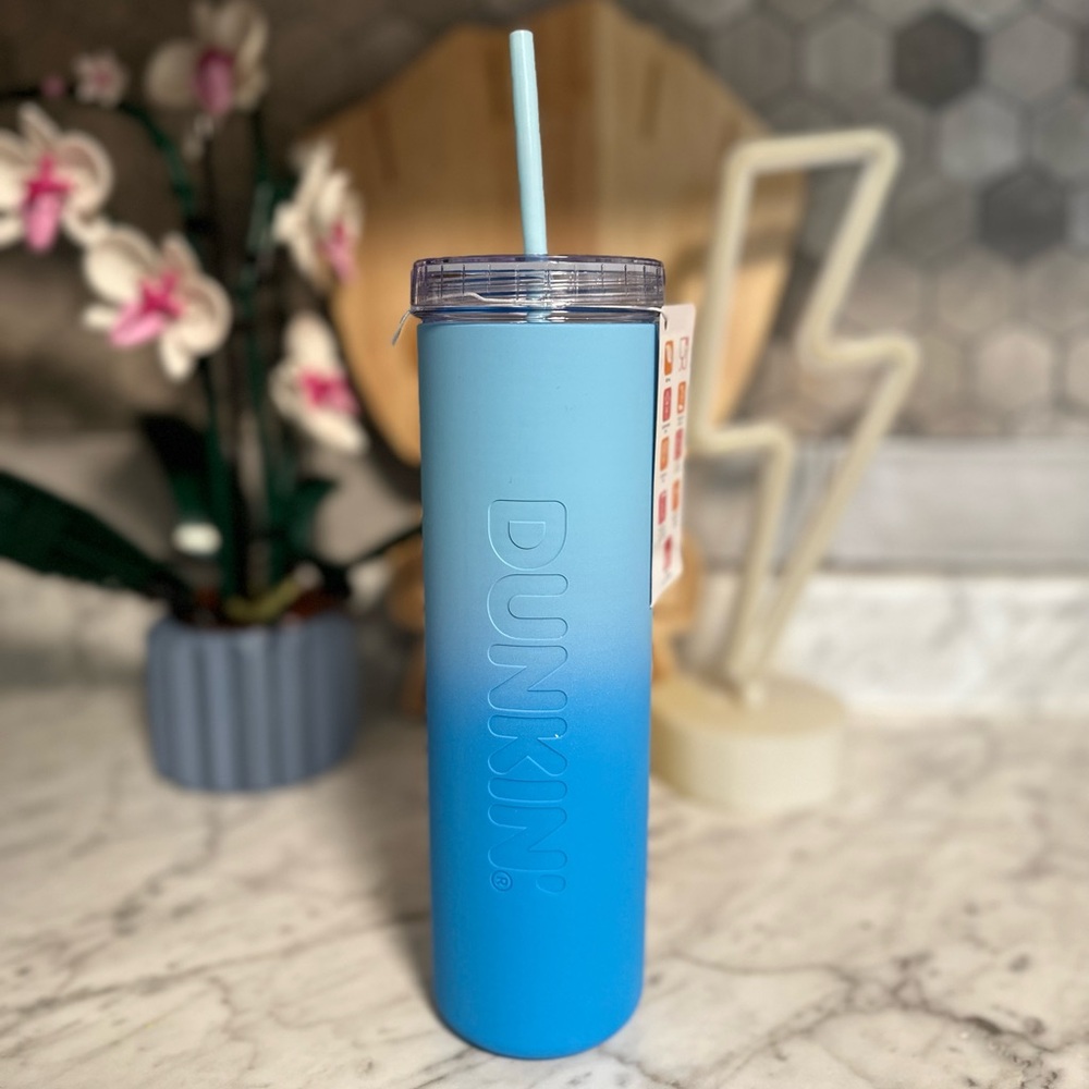 New Dunkin’ Rainbow Sipper 2024 Blue